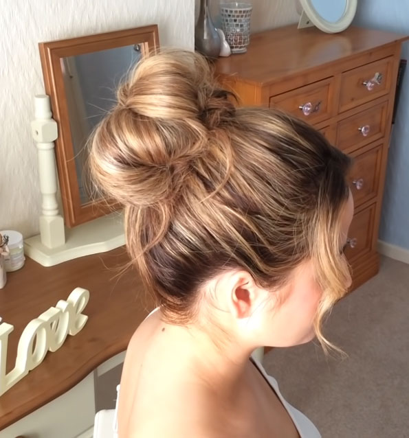 Messy-top-knot