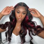 burgundy highlight wig