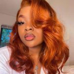 ginger barrel curls lace wig