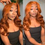 ginger barrel curls lace wig