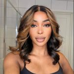 highlight barrel curls lace wig