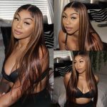highlight color body wave human hair wig (2)