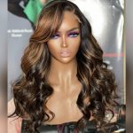 highlight color body wave human hair wig (2)
