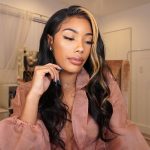skunk strip highlight brown wig