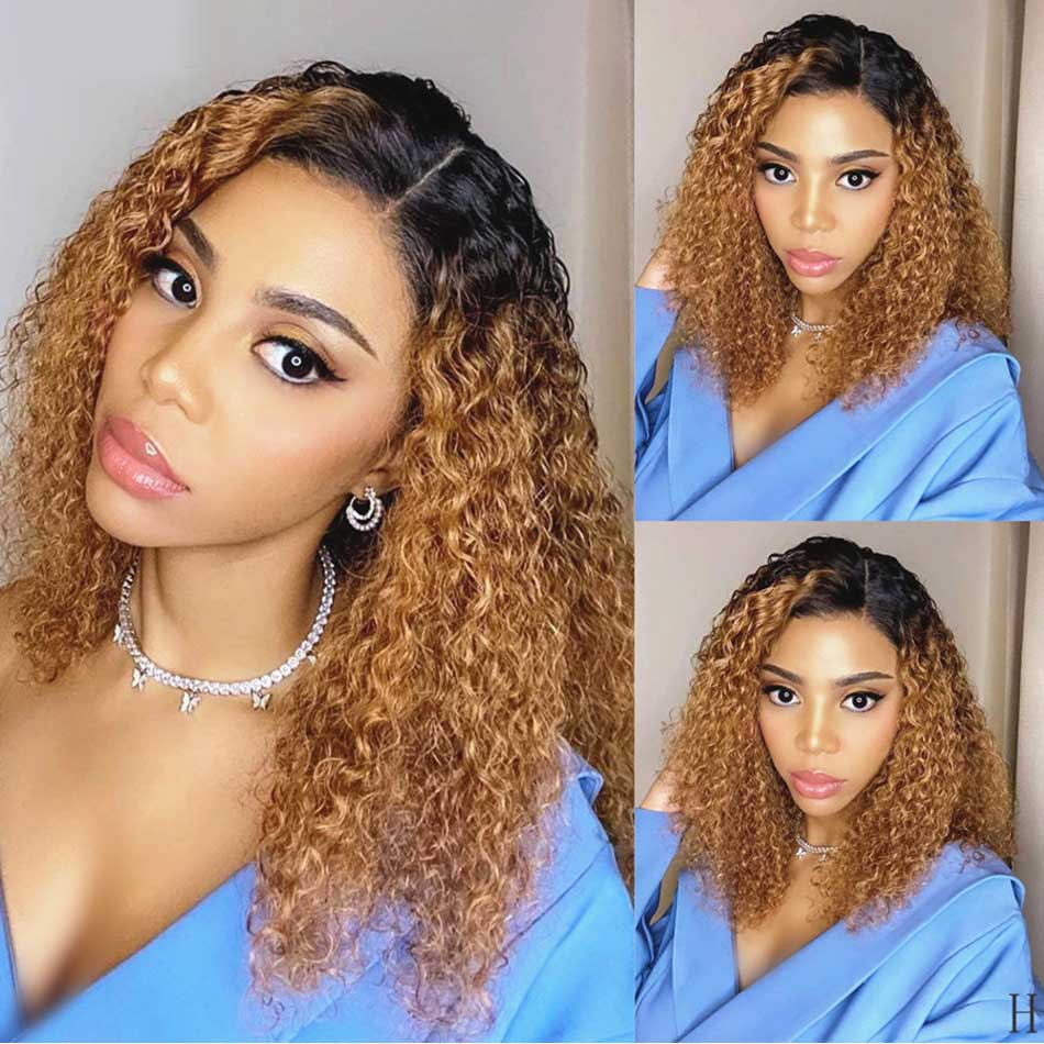 ombre 1b-27 curly wig