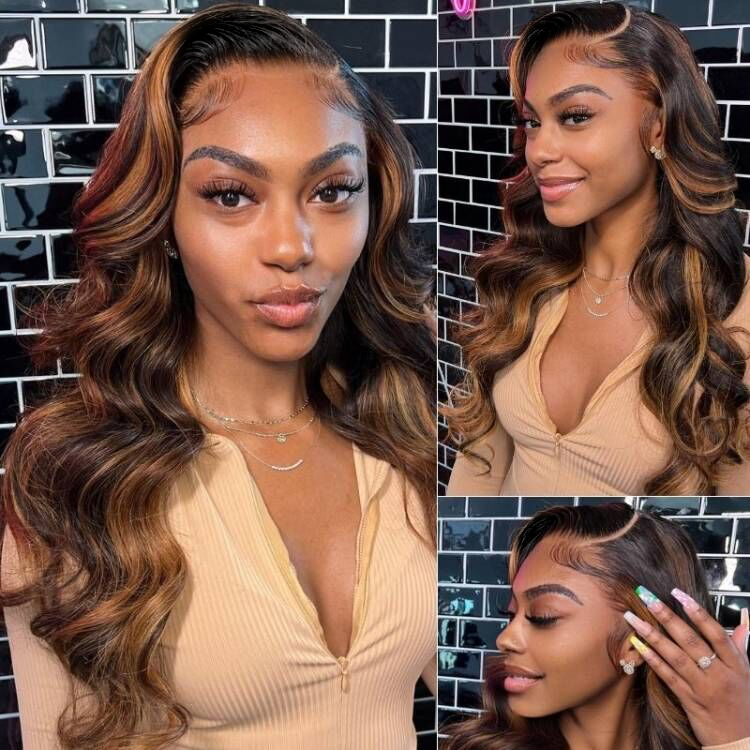 ombre highlight wig body wave