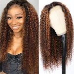 ombre highlight wig curly hair