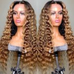 ombre highlight wig loose deep