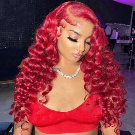 red-loose-deep-wave-wig