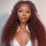 #33 Reddish Brown Water Wave Wig