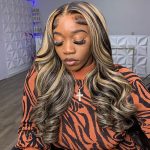 highlight 1b 22 body wave human hair wig