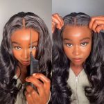 body wave glueless human hair wig