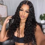 water wave human hair wig