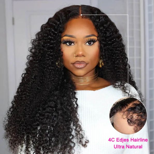 4C curly wig