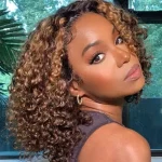 highlight curly wig
