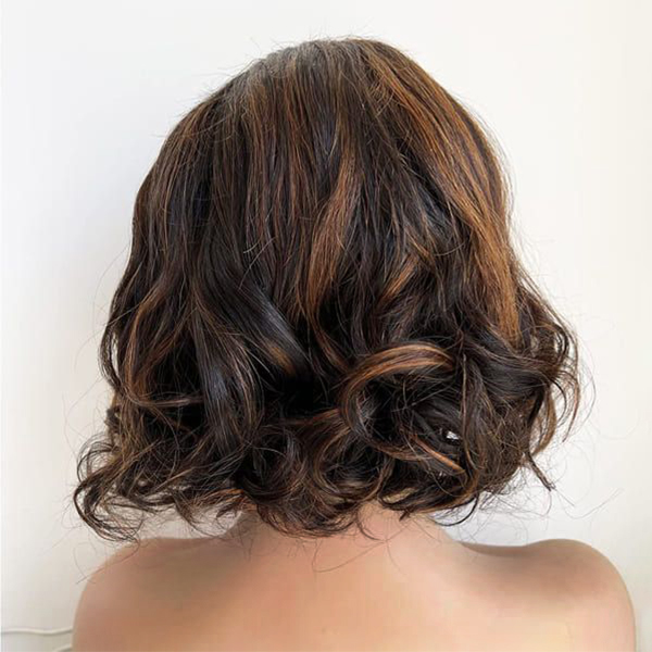 highlight loose deep bob