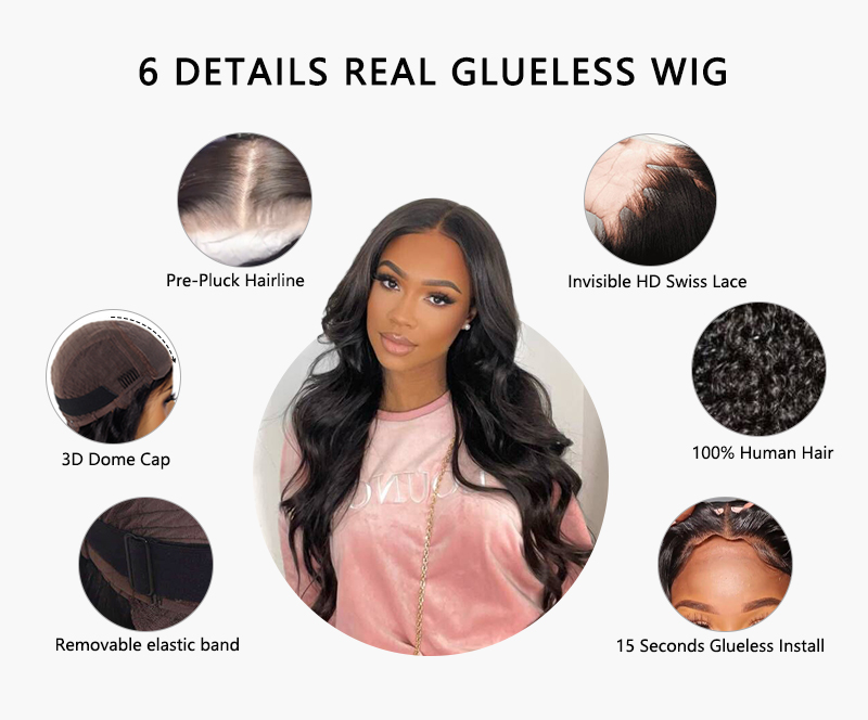 Glueless-wig-description