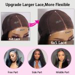 brown color body wave hair pre cut lace wig