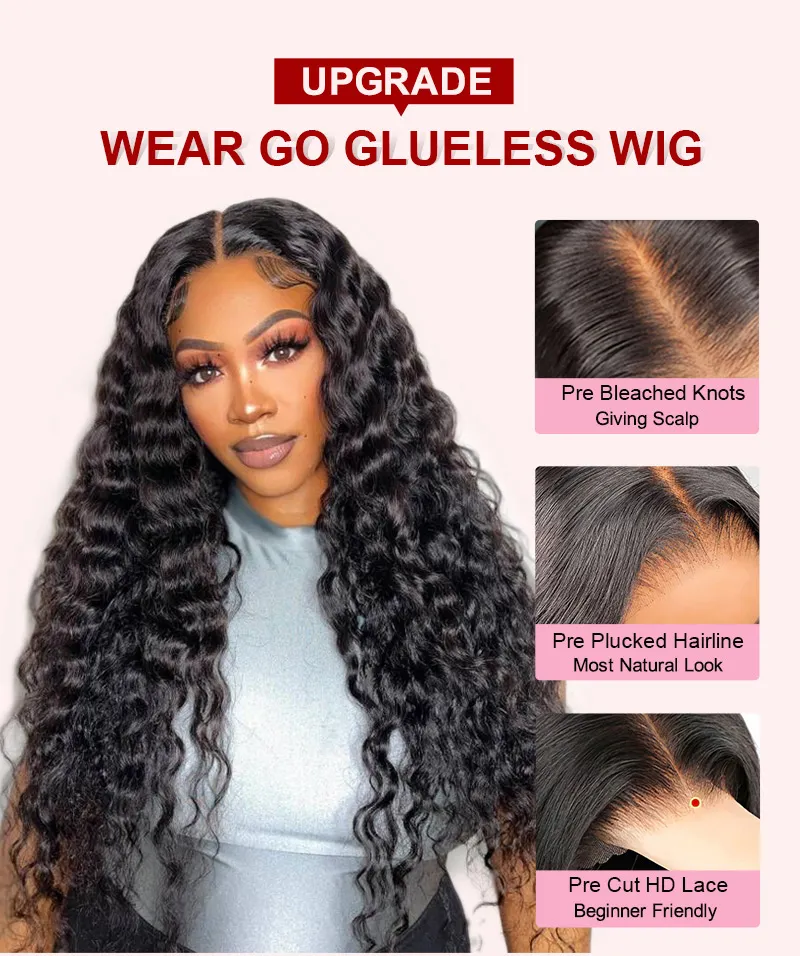 loose deep human hair wig