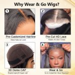 brown color body wave hair pre cut lace wig