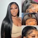 glueless straight hair wig