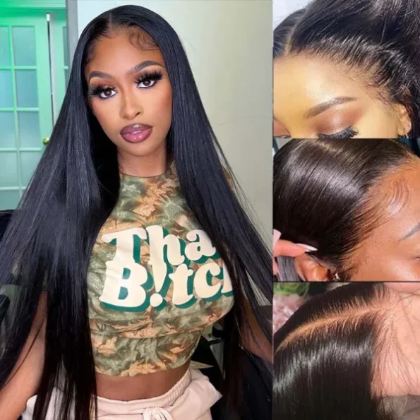 hd lace wig straight hair