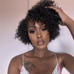 pixie curly short bob wig