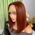 reddish brown bob