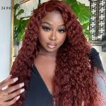 #33 Reddish Brown Deep Wave Wig