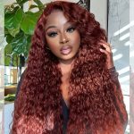 #33 Reddish Brown Deep Wave Wig
