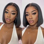 bleached knots human hair bob wig