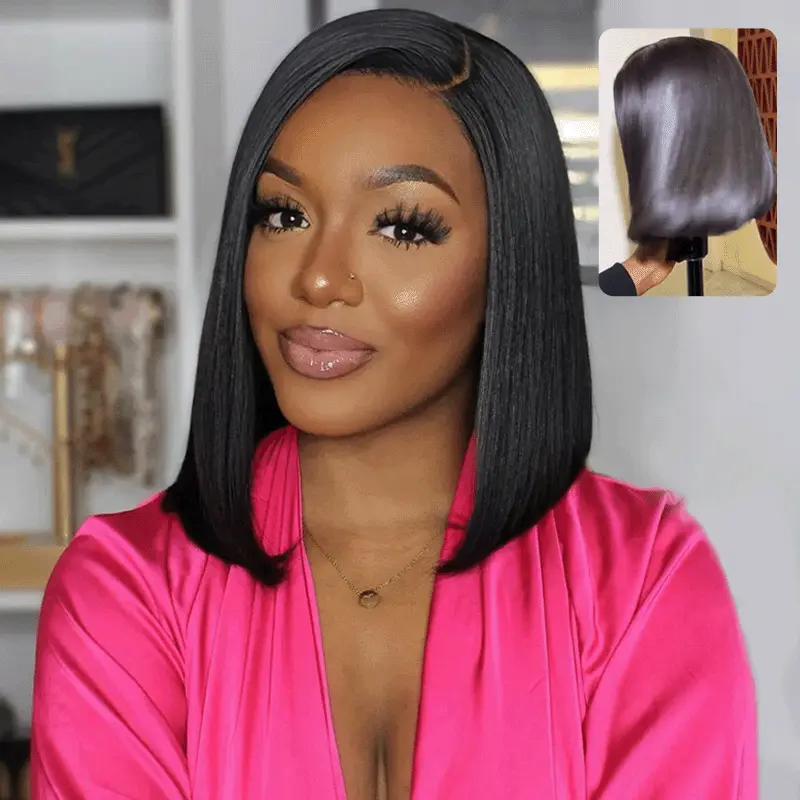 Sleek Bone Straight Bob 6x5 HD Lace Wig Double Drawn Quality Middle/C Part Raw Vietnamese Hair