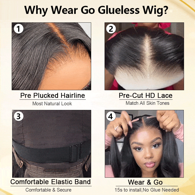 why wear go glueless wig detail