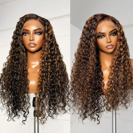 highlight water wave wig