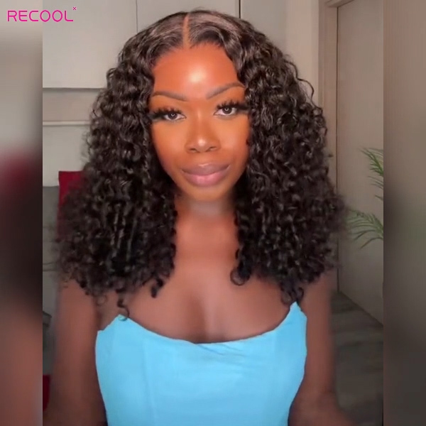 bouncy deep wave human hair wig 10