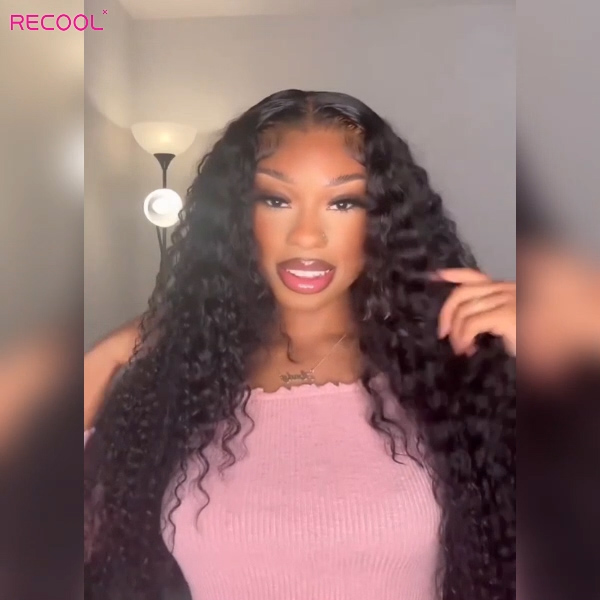 deep wave glueless wig