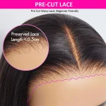 water wave human hair glueless wig 4 (3)