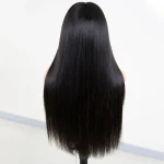 straight human hair glueless wig 9