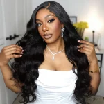 body wave glueless human hair wig