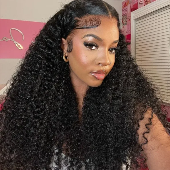 curly human hair wig