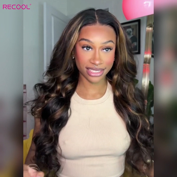 highlight color body wave human hair wig 1 (3)