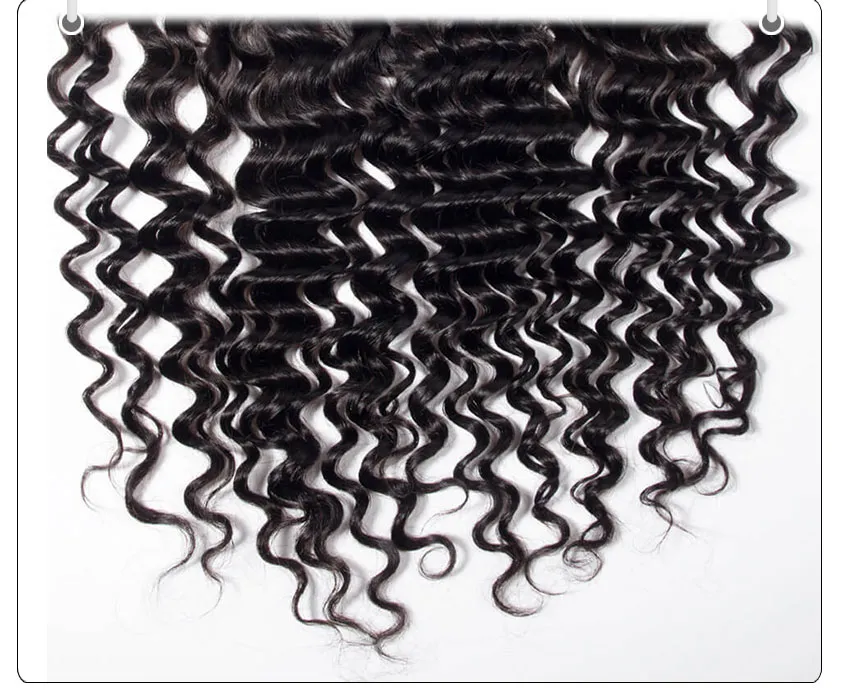 Hot Selling Brazilian Deep Wave 13*4 Lace Frontal Closure