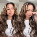 balayage highlight wig 2
