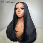 double drawn straight hair blunt cut wig (3)
