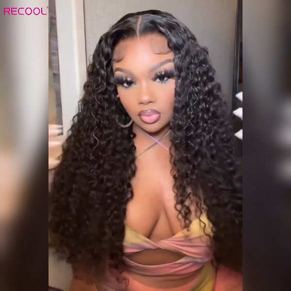 deep wave glueless wig