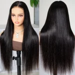 high density straight hair wig