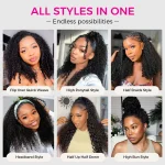 yaki straight hair hlaf wig (1)