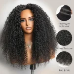kinky curly half wig (1)