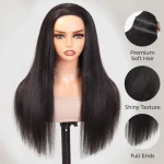 yaki straight hair hlaf wig (1)