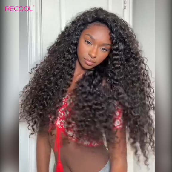 bouncy deep wave half wig (2)